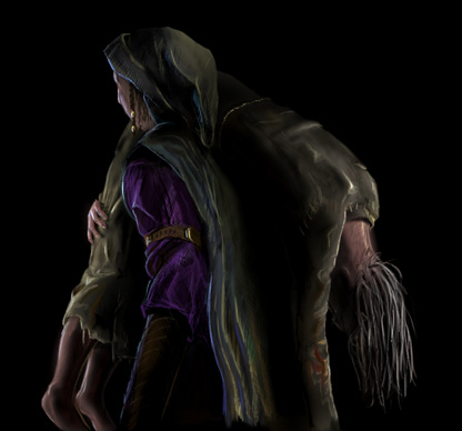 Zaya carrying Malak